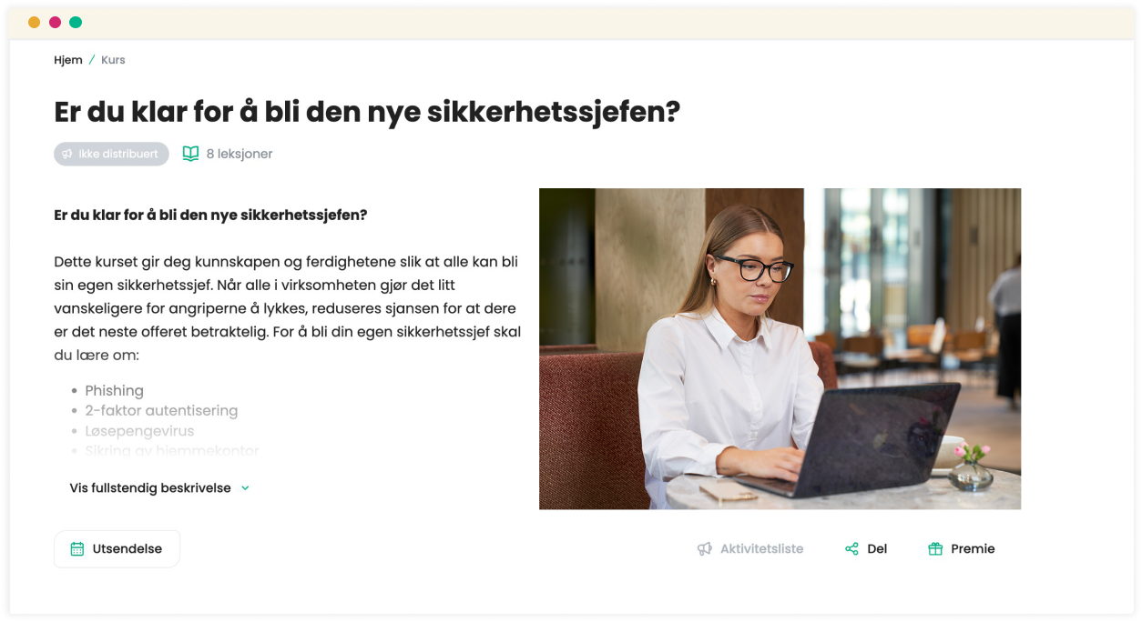 Rask og effektiv obligatorisk opplæring med XtraMile E-learning