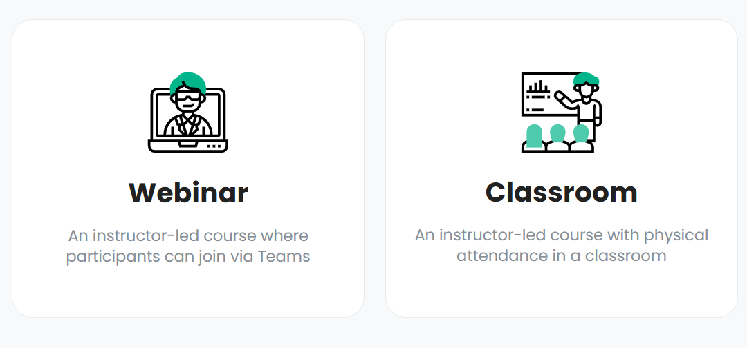 Choose delivery: in-person or digital