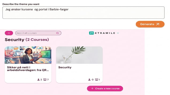 Branding - Eksempel Barbie Farger