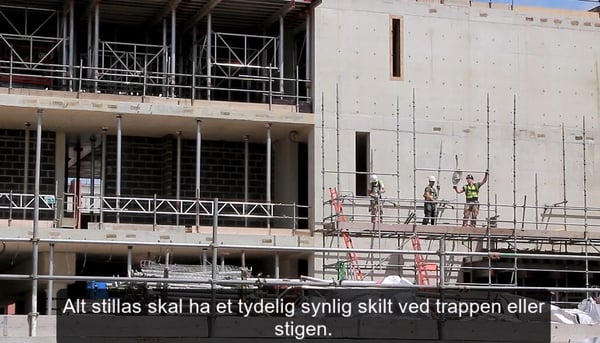 Sikker bruk av stillas - video 1